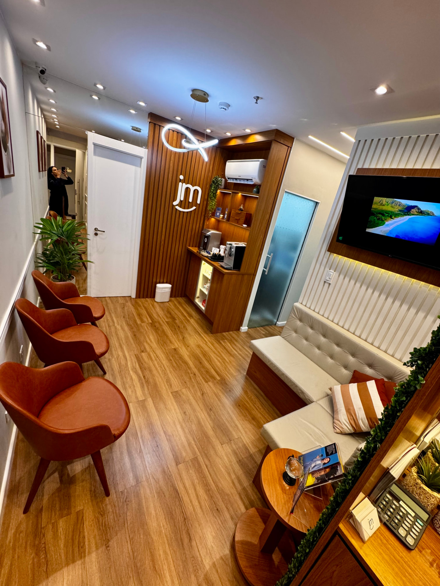 Recepção da clínica Joyce Martins Odontologia no Tatuapé
